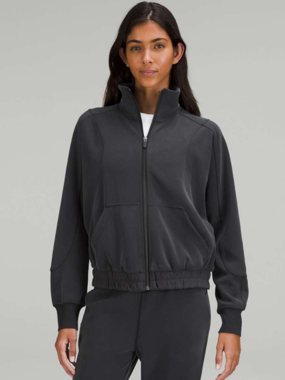 Lululemon Brushed Softstreme Funnel Neck Zip Up